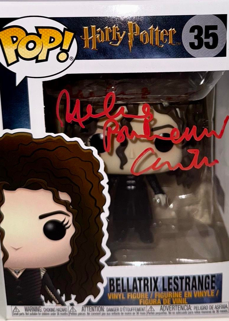Helena Bonham Carter Signed Funko Pop #35 Bellatrix Lestrange (Harry Potter) - OC Celebrity Marketing #02
